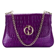 Gucci Croc Veins Single Handbag 258888 Purple