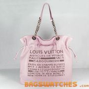Louis Vvitton handbag pink Leather 95056