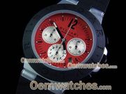 Bvlgari Replica watches Diagono Aluminum Chrono SS/AL/RU Red A-7750 28