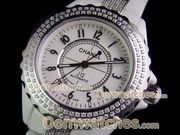 Replica Chanel J12 Watch white diamonds strap