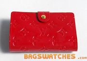 Louis Vuitton Monogram Vernis red M93521 Wallet