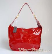 Miumiu 1025 red cuir verni Handbag