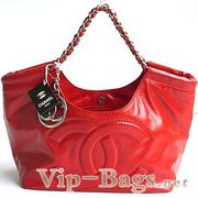 Chanel 7814 red Chamois Handbag