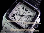 Replica Cartier Santos 100 Swiss Chronograph Watch