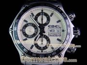 Ebel Watches 1911 Discovery Chrono SS/SS White Asia 7750 28800bph