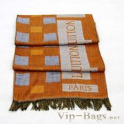 Louis Vuitton men's fabric Scarf orange LV090611-2