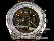 Breitling Watches Bentley 30s Chrono SS Brown Dial auto Movement