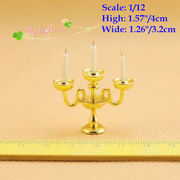 1/12 Scale Dollhouse Miniature Candle Stick Candle Holder /Doll House 